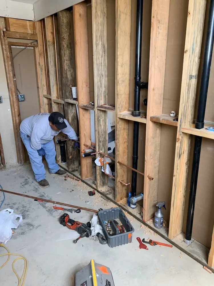 Commercial rough-in plumbing for Trenchless Sewer Repair in Alamo